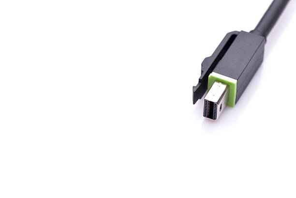 istock Mini display port connector isolated on white background 624671980