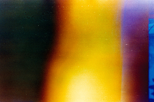 Expired and developed film from vintage Exakta camera, with a lot of dust, scratches and light leaks.