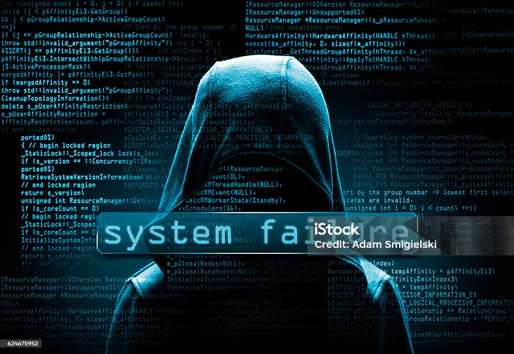 Computer Hacker Net Hooded Computer Hacker In The Shadow With Binary Codes Stock Photo ...