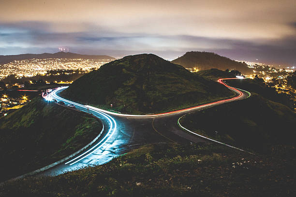 Twin Peaks The cars made a nice lightpainting morro castle havana stock pictures, royalty-free photos & images