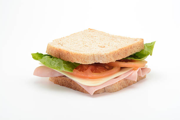 istock Sandwich of cooked ham and cheese 624678754