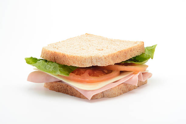 istock Sandwich of cooked ham and cheese 624679196