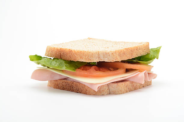 istock Sandwich of cooked ham and cheese 624680334