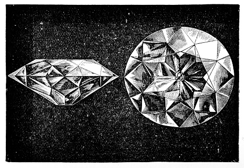 Triangle, oval, square, emerald, marquise, cushion  shaped barion cut diamonds