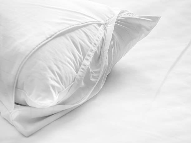 istock Dust mites pillow and bedding cover. 624681394