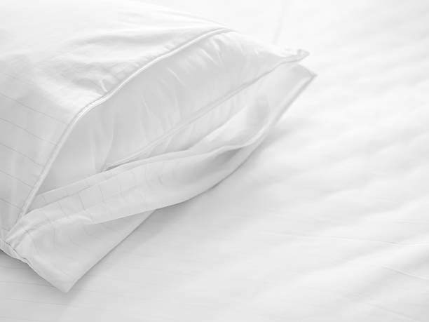 istock Dust mites pillow and bedding cover. 624681442
