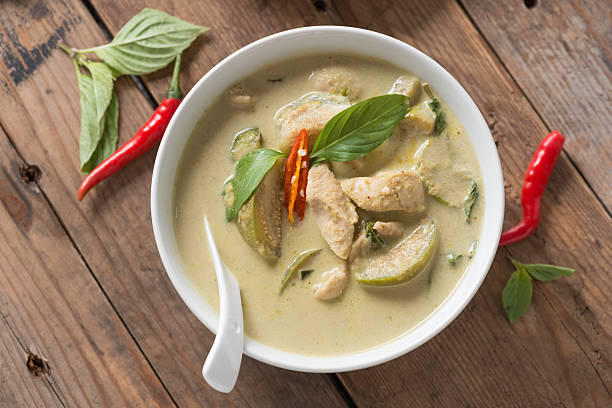 istock Green curry chicken, Thai cuisine. 624684714