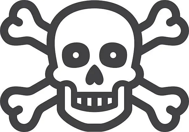 Vector illustration of Skull icon