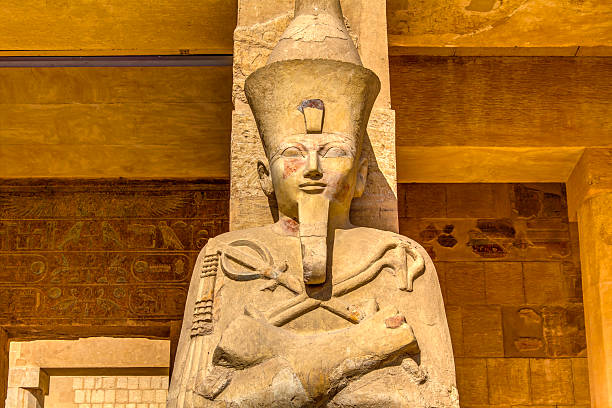 queen Hatshepsut Statue of queen Hatshepsut, in Luxor, Egypt, HDR Image. temple of hatshepsut photos stock pictures, royalty-free photos & images