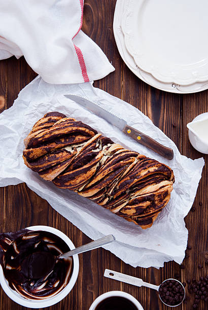 istock Swirl Brioche with chocolate 624699574
