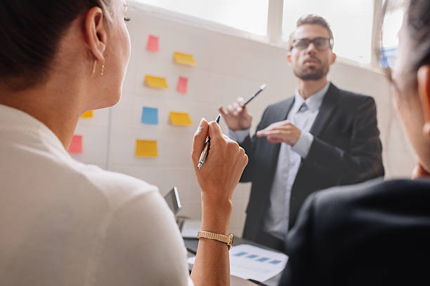 istock Woman during a business presentation 624702026