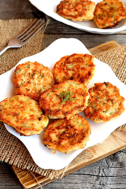 istock Cutlets prepared from red fish mince 624713188