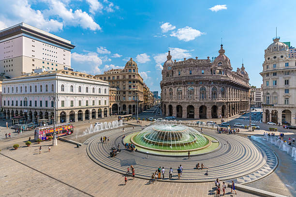 genova, capoluogo della regione liguria - stockholm built structure house sweden foto e immagini stock