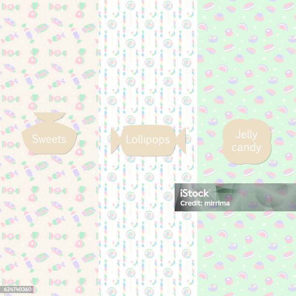 Pattern Design Sweet Sweet Patterns Stock Illustration - Download Image Now - Beige, Candy ...