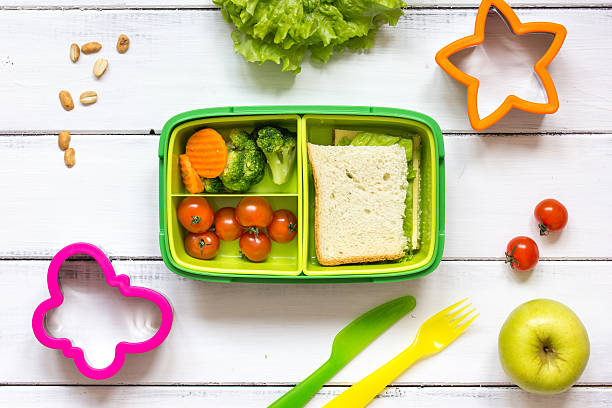 istock kid menu lunchbox for school top view on wooden background 624743306