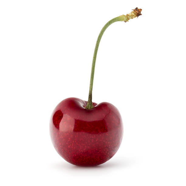 istock Sweet cherry berry isolated on white background cutout 624746740