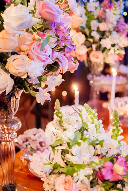 istock Flowers and candles 624748050