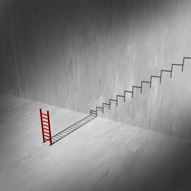 istock Success Ladder And Stairs 624748192