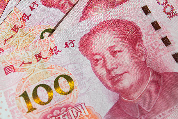 istock Money. China yuan banknote 624749672