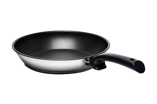 istock black and white frying pan isolated on white background 624750954