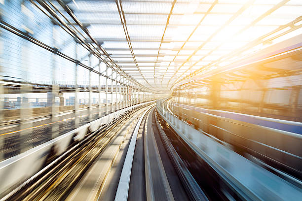 istock Blurred motion on the Subway in Tokyo 624752260