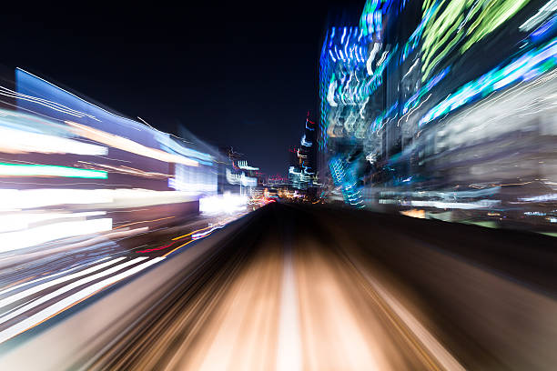 istock Blurred motion on the Subway in Tokyo 624752650