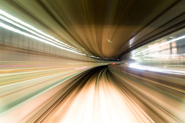 istock Blurred motion on the Subway in Tokyo 624752742