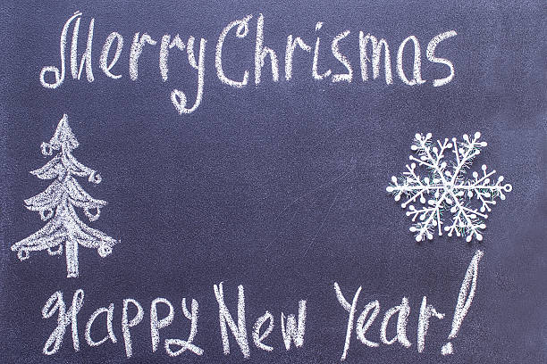 istock Chalkboard Christmas and New Year Wish. 624848870