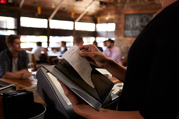 istock Preparing the bill at a restaurant to be taken to a table 624851690
