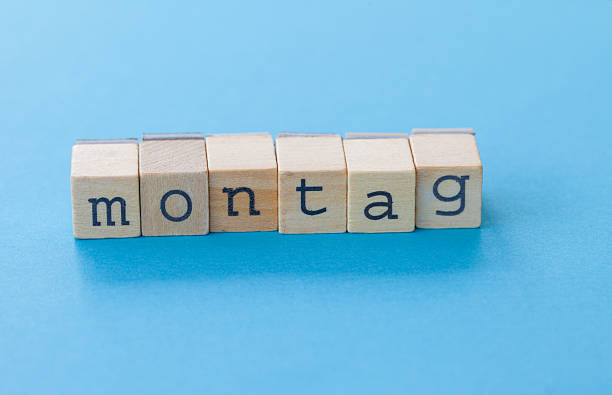 istock Montag letting with wooden stamps 624851822