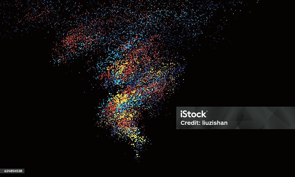 Colorful Particles Abstract Graphics Stock Illustration - Download ...
