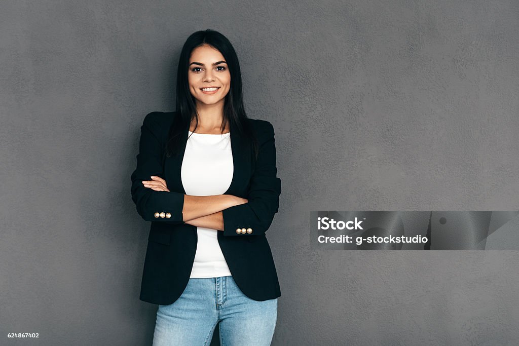 Confianza y hermosa. - Foto de stock de Ejecutiva libre de derechos