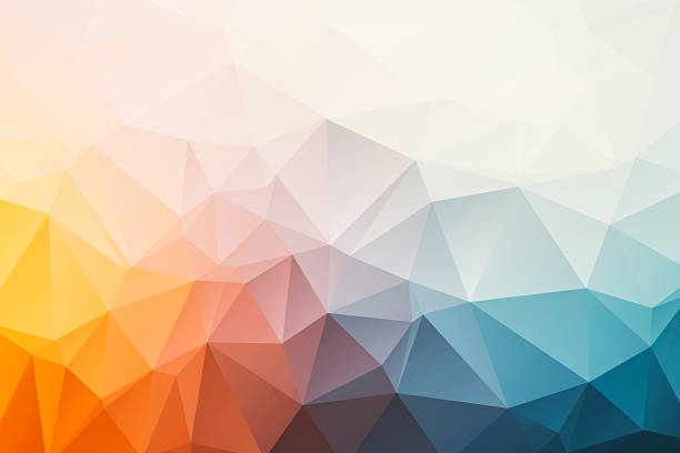 triangular abstract background triangular abstract background multi coloured stock pictures, royalty-free photos & images