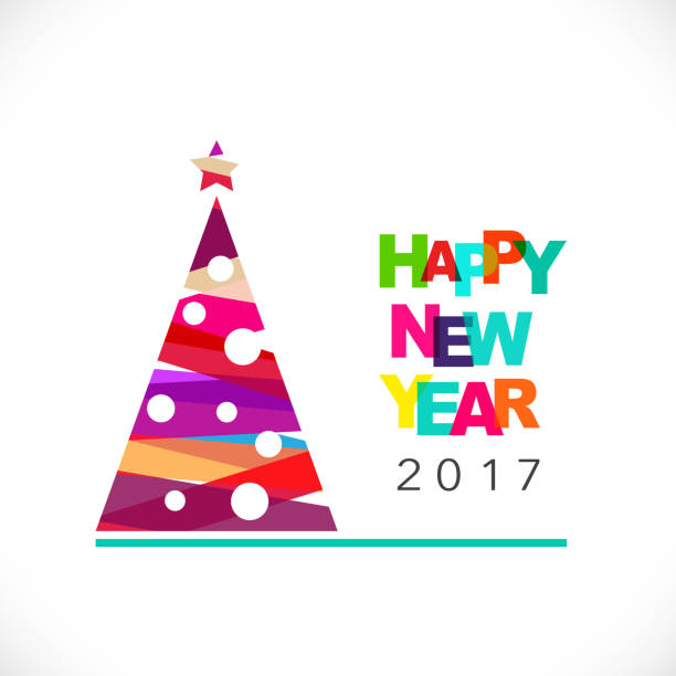 istock Chrismas and Happy New Year typography, holiday greeting card 624880120