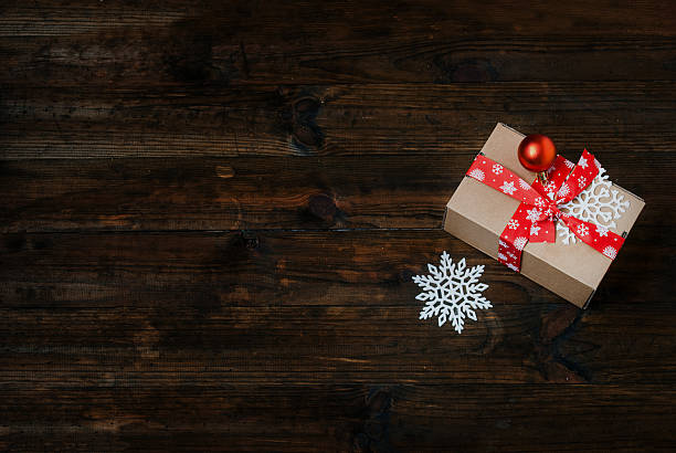 istock Christmas decorations, candy sticks, mask, bumps on the wooden 624887014