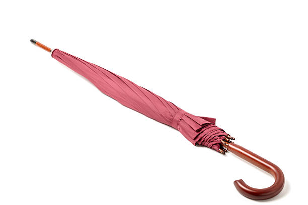 istock Cane umbrella color Marsala on isolated background. 624893960