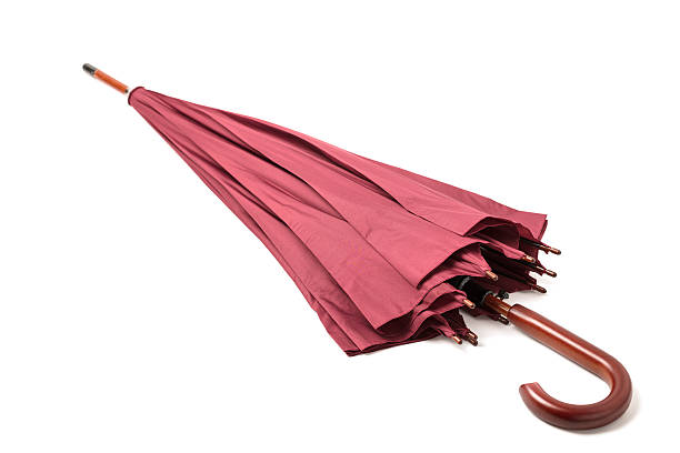istock Cane umbrella color Marsala on isolated background. 624894074