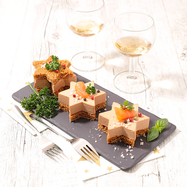 istock christmas canape with gingerbread and foie gras 624894106