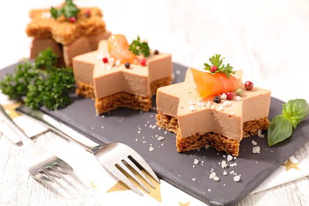 istock christmas canape with gingerbread and foie gras 624894118