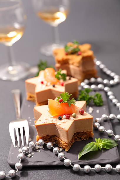 istock christmas canape with gingerbread and foie gras 624895584