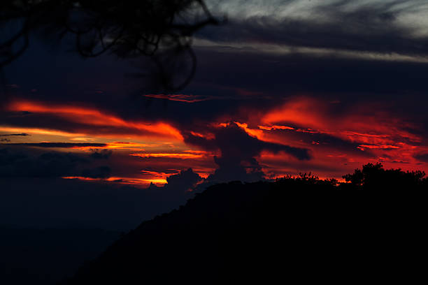 istock sunset on mountain in thailand 624897220