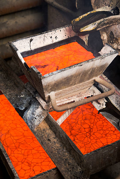 istock Moulting gold at a factory 624903990