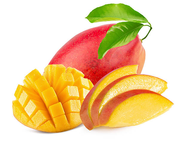 istock mango with slices isolated on the white background 624905390
