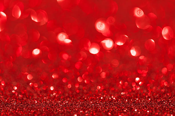 istock Red shiny glitter holiday christmas background 624905712