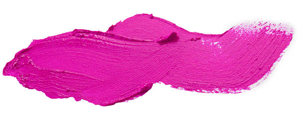 istock dark pink lipstick stroke isolated on the white background 624908380