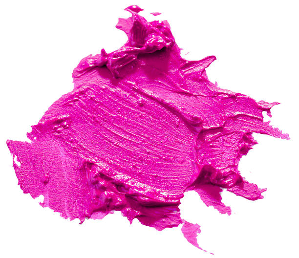istock dark pink lipstick stroke isolated on the white background 624908530