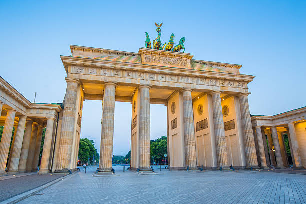 istock Berlin Brandenburg Gate in twilight, Germany 624908944