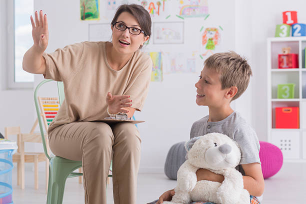 istock Boy during visit at a psychotherapist 624909096