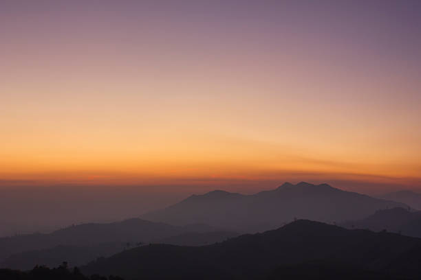 istock Mountain view with morning sunshine 624909322
