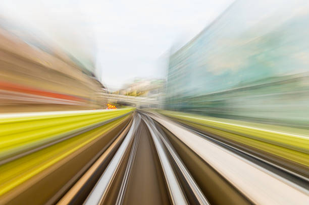 istock Speed motion in urban highway road tunnel 624910986